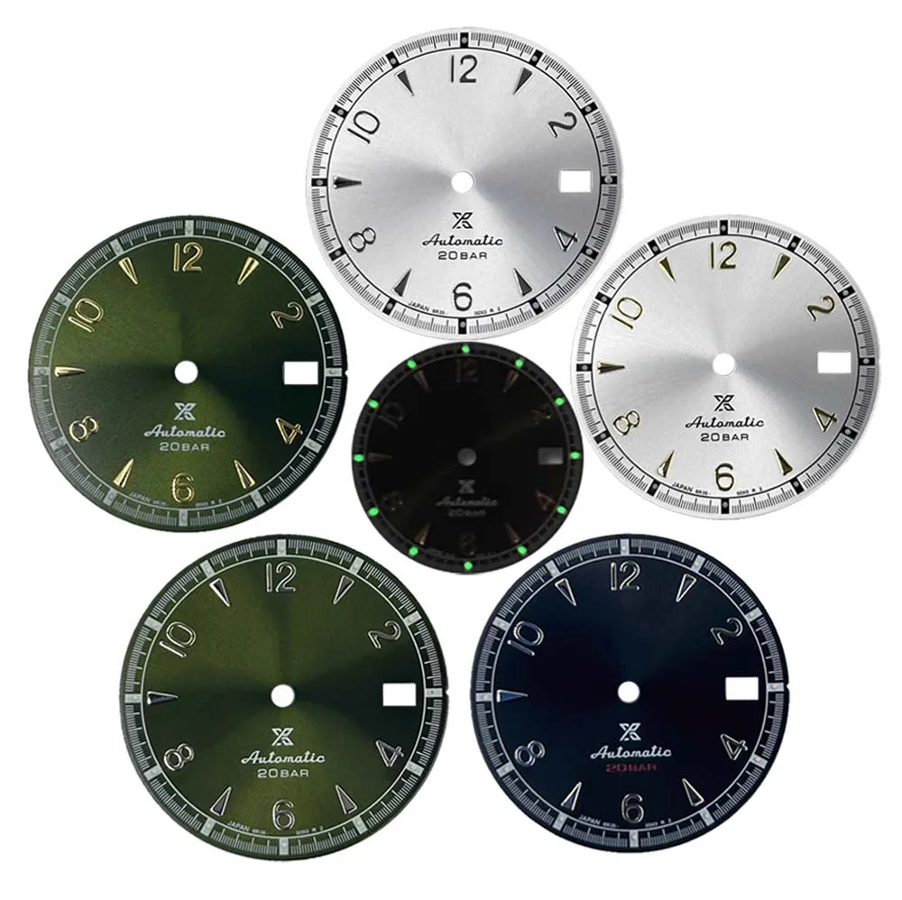 Retro Military Green Dial with Luminous Features - 30mm