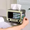 Multifunctional Tissue Box Holder For Home Living Room With Mobile Phone Slot Holder 4