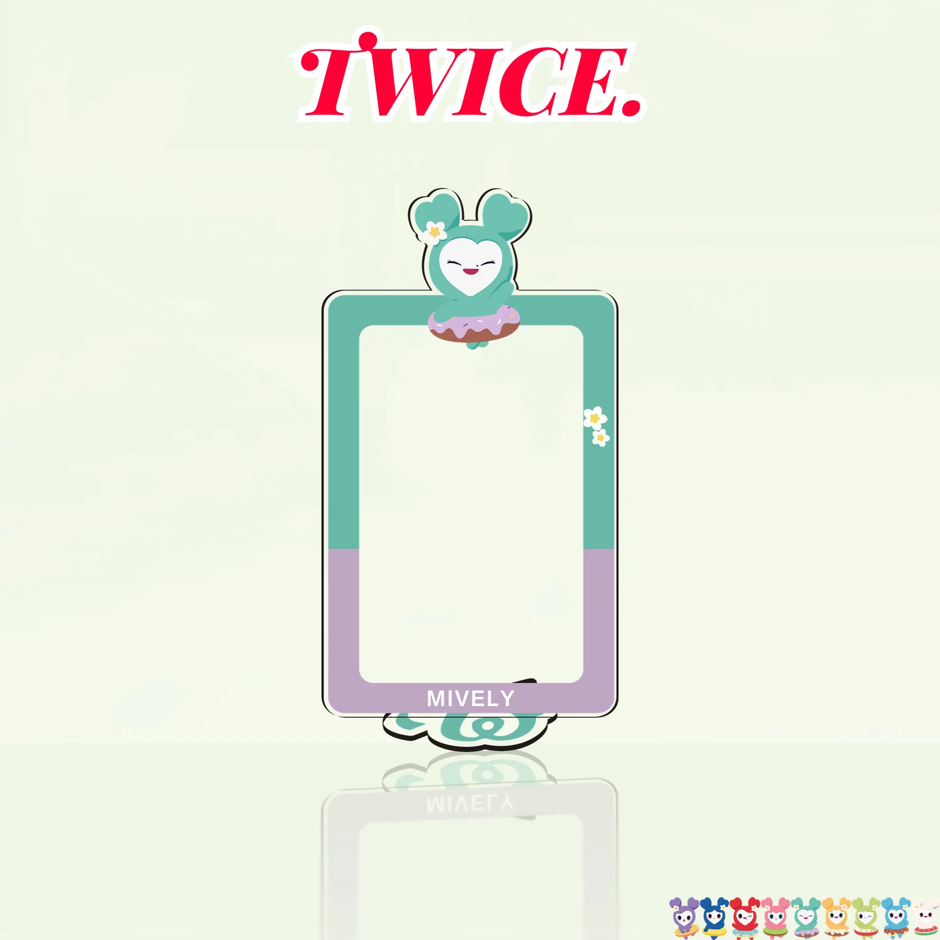アイドル TWICE ACRYLIC PHOTOCARD STAND TWICE ACRYLIC PHOTOCARD STAND - ONCE AGAIN - JYP SHOP