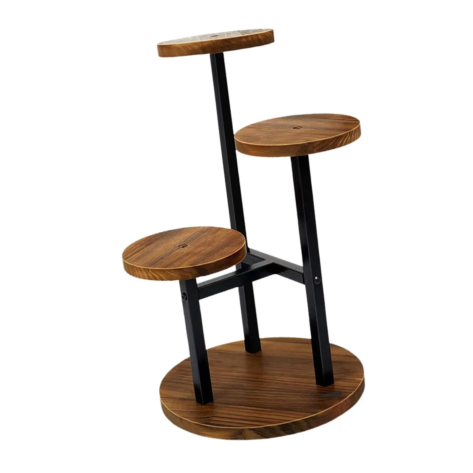 3 Tiers Plant Stand Flower Pot Shelf Floor Standing Rack Indoor Portable Decorative Simple Display Rack for Dorm Drawing Room