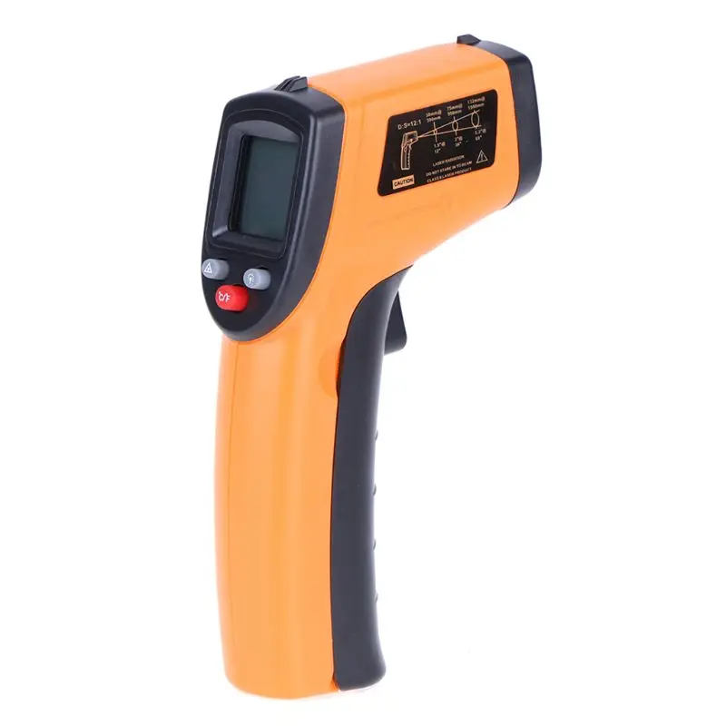 Food Thermometer GM320 Digital Non-Contact Pyrometer for Cooking Pizza Oven-50 ~ 380 &deg;