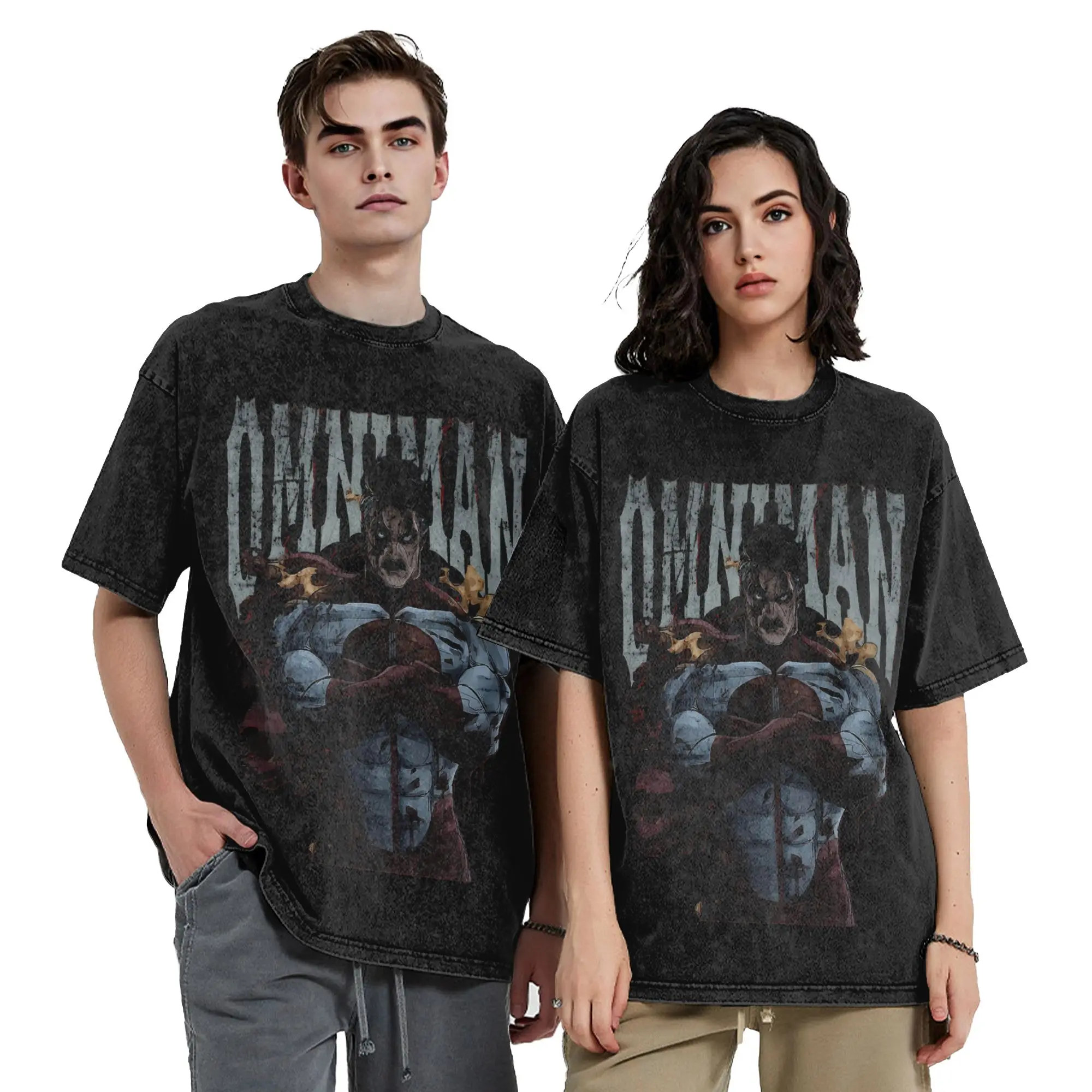 Vintage Washed Omni Man Invincible Comic Streetwear Oversized T-Shirt