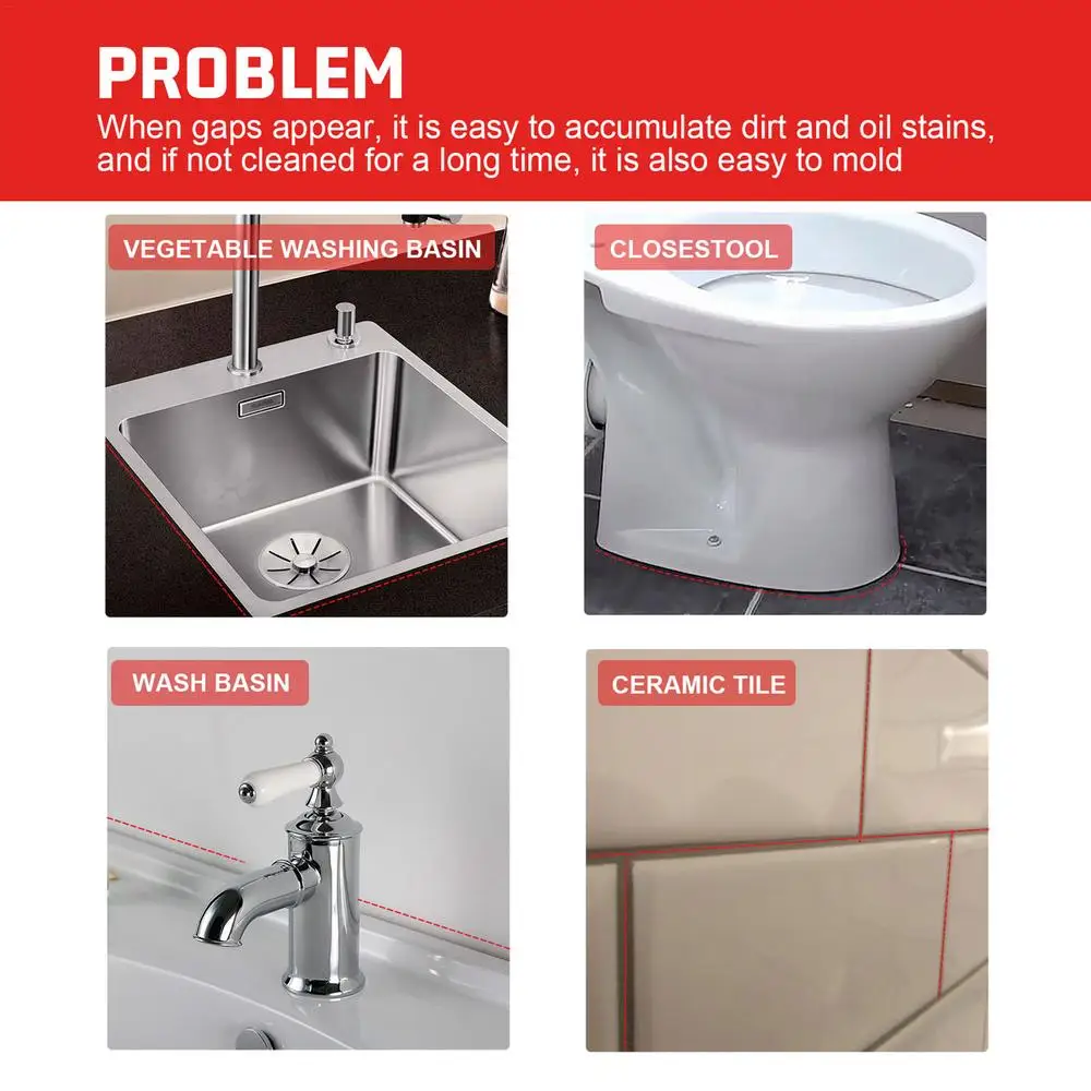 Description Picture 6 of itemWhite Tile Grout Repair 100g Grout Paint Filler With Spatula Tile Grout Sealant For Bathroom Kitchen