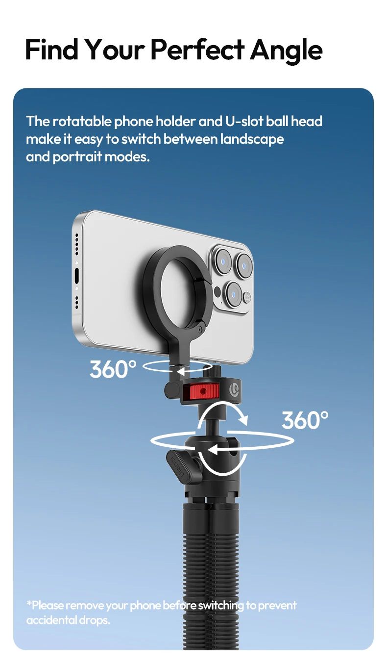Magnetic Flexible Tripod Octopus Tripod for iPhone 16 15 14 13 Camera for Gopro