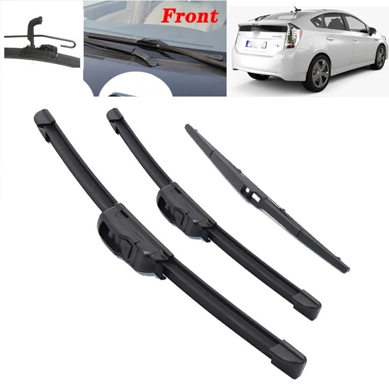 WiperFrontRearWindshieldWiperBladeForToyotaPrius20092015