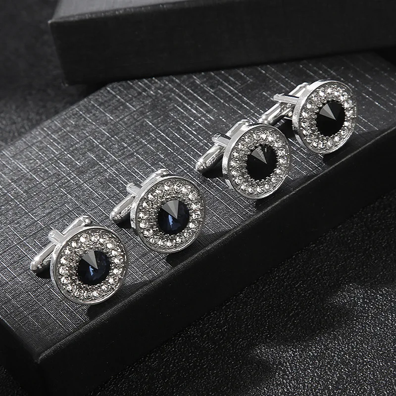 Gemelli Da Sposo A Nodo Viola E Argento – MRCUFF – Confezione Regalo E Panno Lucidante