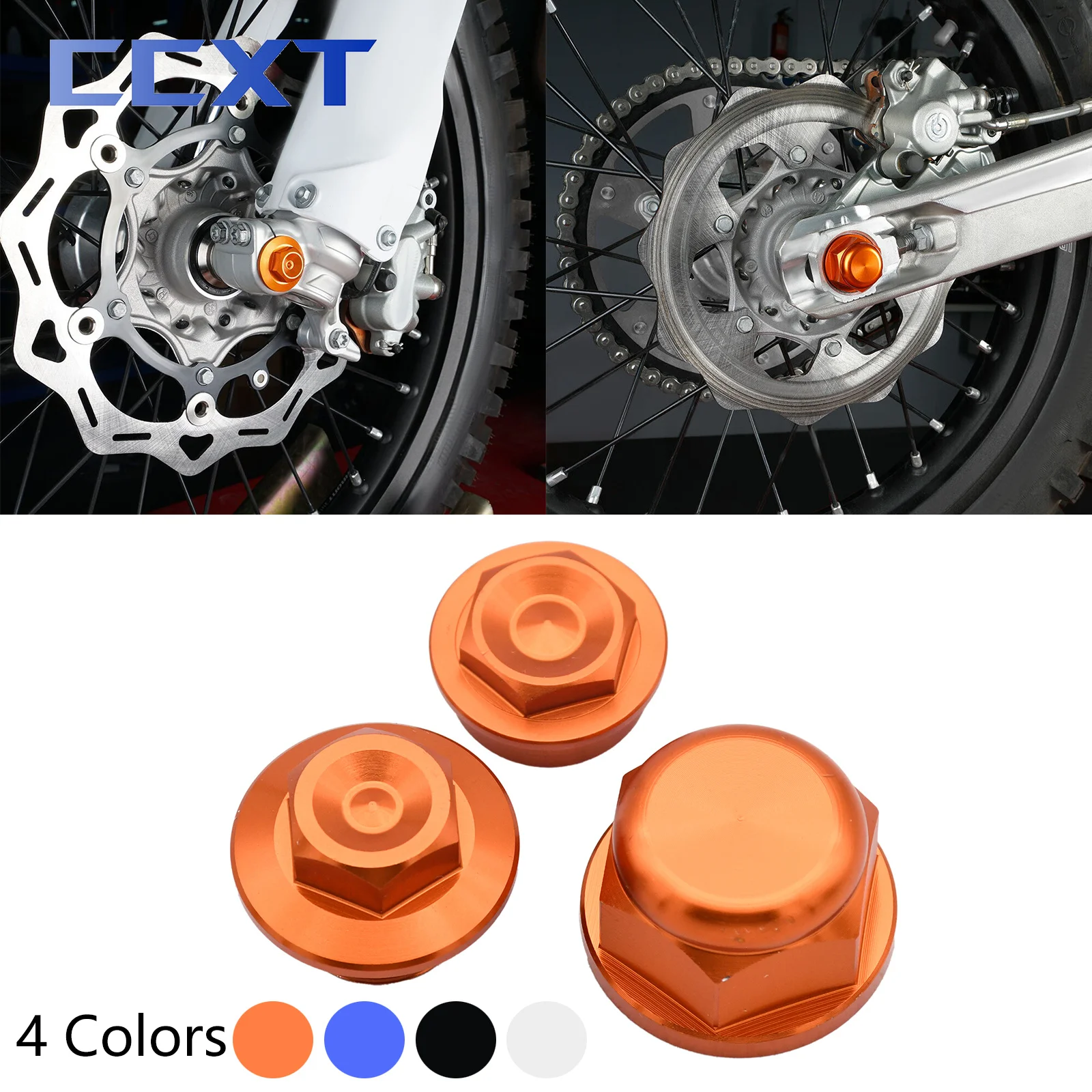 

For KTM EXC300 EXC EXCF XCW XCFW 125-530 XC XCF SX SXF 2003-2022 Front Wheel Lock Screw Rear Chain Adjuster Axle Block Bolt