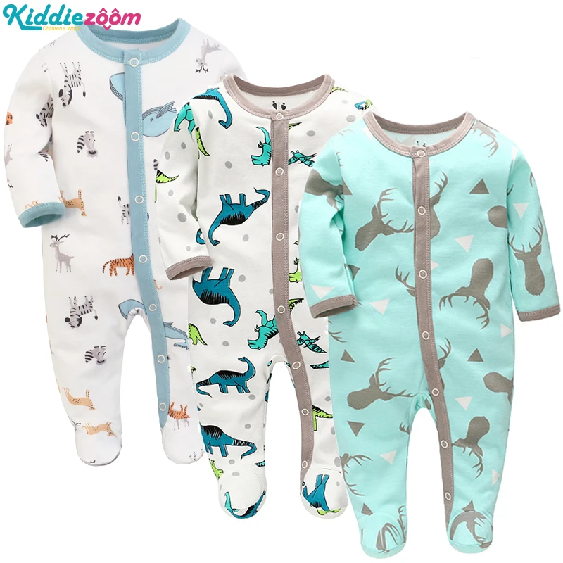 baby clothes in sets	 2022 Spring Baby Clothes Newborn Set 2/3 Pieces Pure Cotton Romper Long Sleeve Toddler Boy Casual Pajamas Infant Girl Jumpsuit Baby Clothing Set comfotable Baby Clothing Set