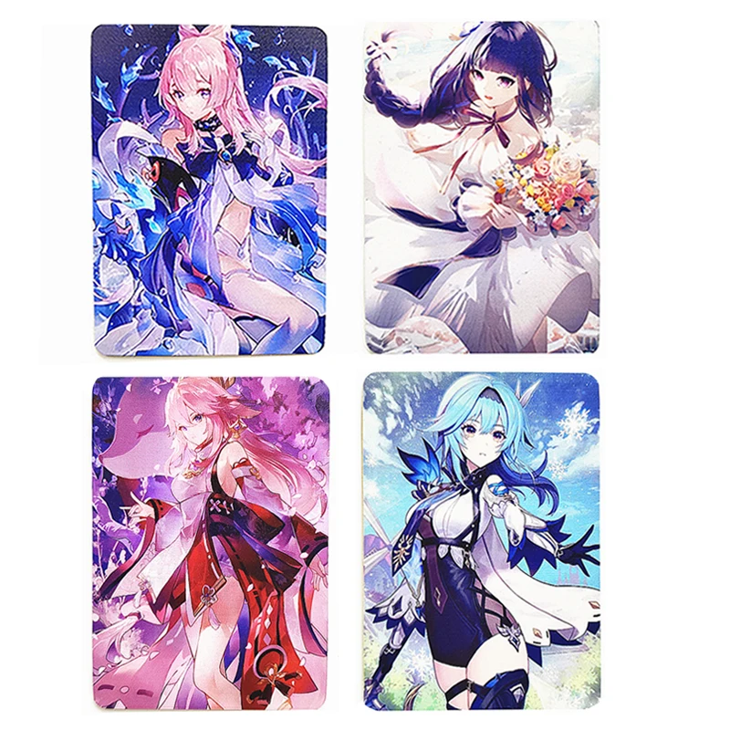 

88X63Mm Diy Self Made Genshin Impact Yae Miko Power Kitagawa Marin Metal Card Beauty Anime Peripheral Collection Gift Toys