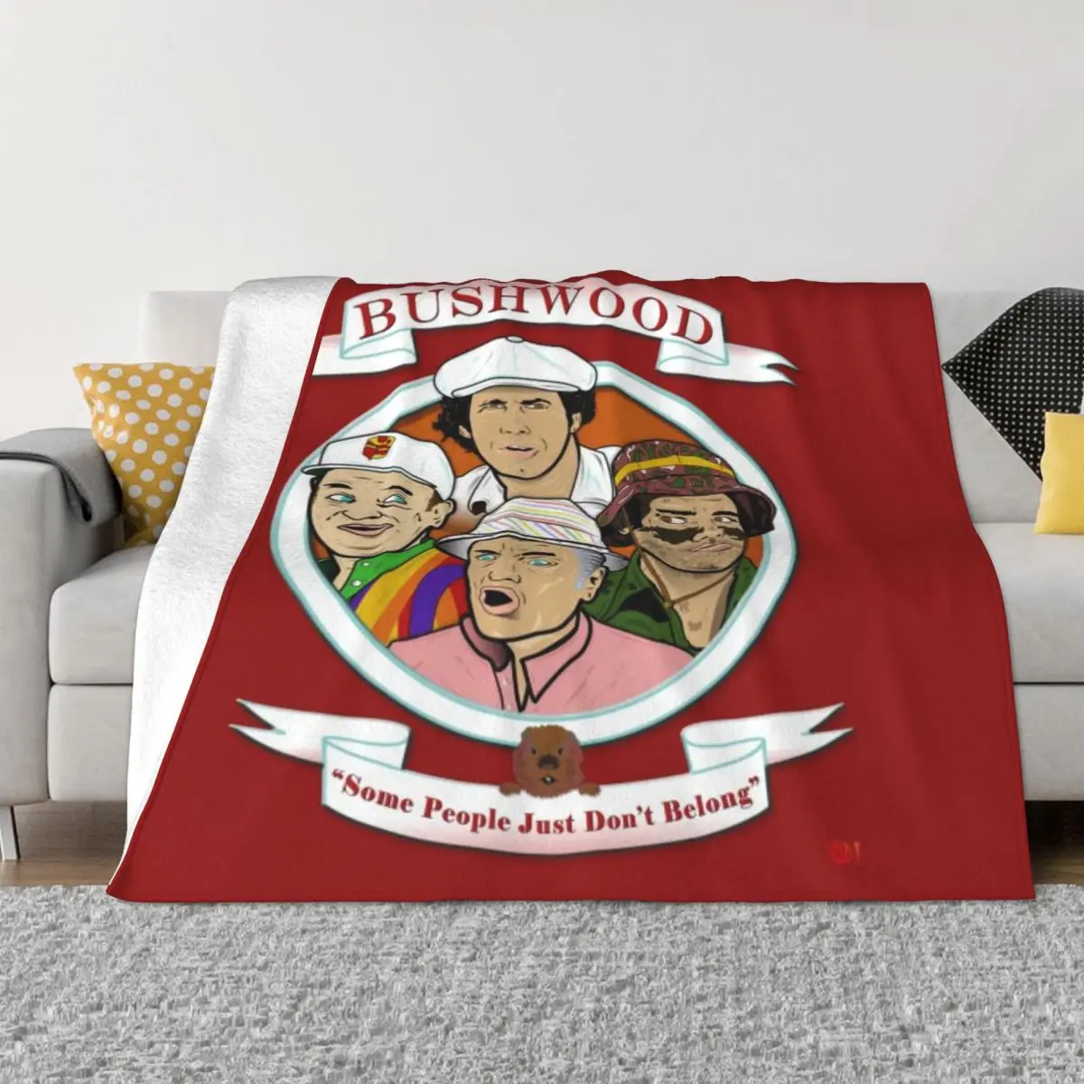 

Caddyshack - Bushwood Soft Micro Fleece Blanket Modern Warm For Camping Multi Styles