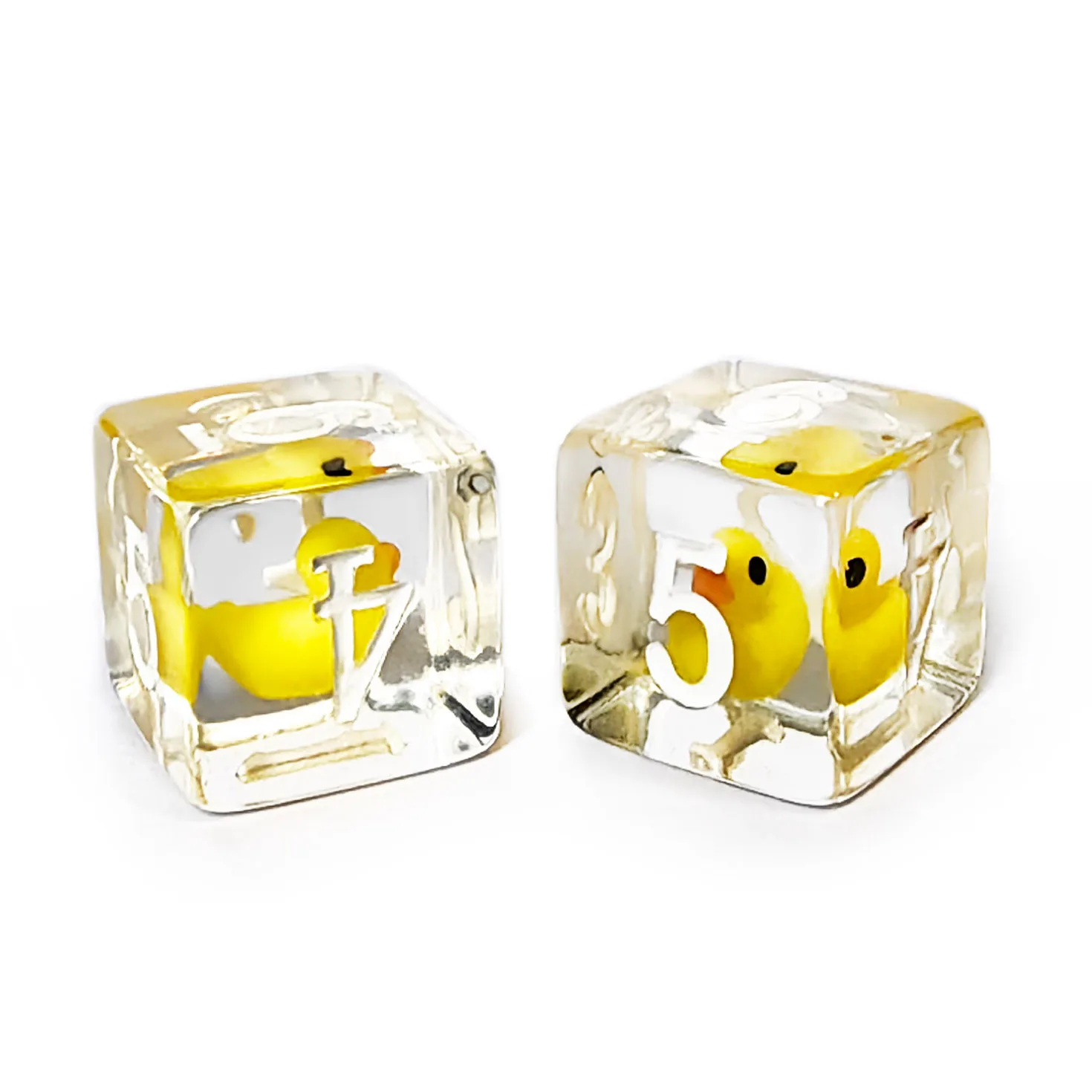 Bescon Yellow Duck 16MM 6 sides Dice set of 6, Yellow Duck D6 6pcs Set 3