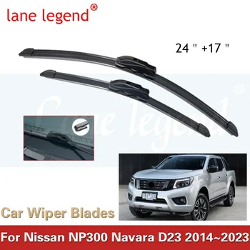 For Nissan NP300 Navara Frontier D23 2014~2023 Car Front Wiper Blades Window Windshield Windscreen Brushes Auto Replacement Part
