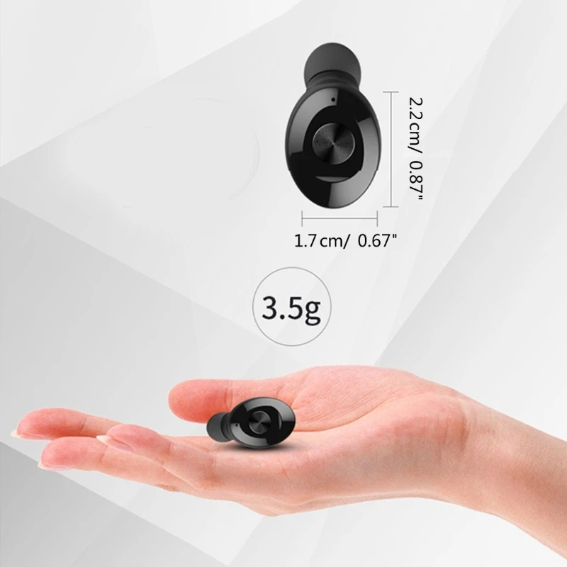 XG12 무선 호환5.0 이어폰 스테레오 이어버드 싱글 이어 HiFi
