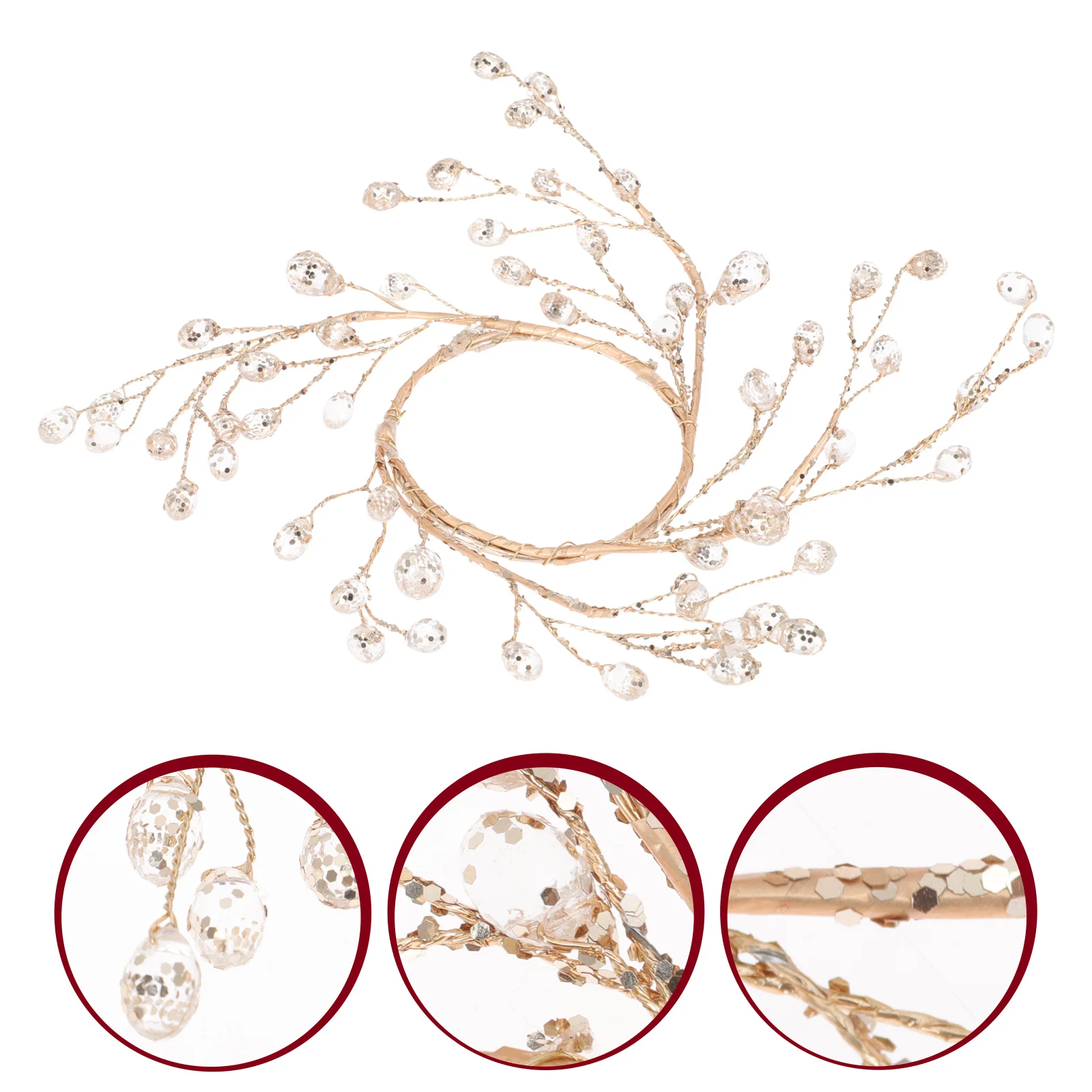 

Christmas Decorations Fake Berry Branches For Xmas Artificial Berry Stems Christmas Acrylic Beads Picks