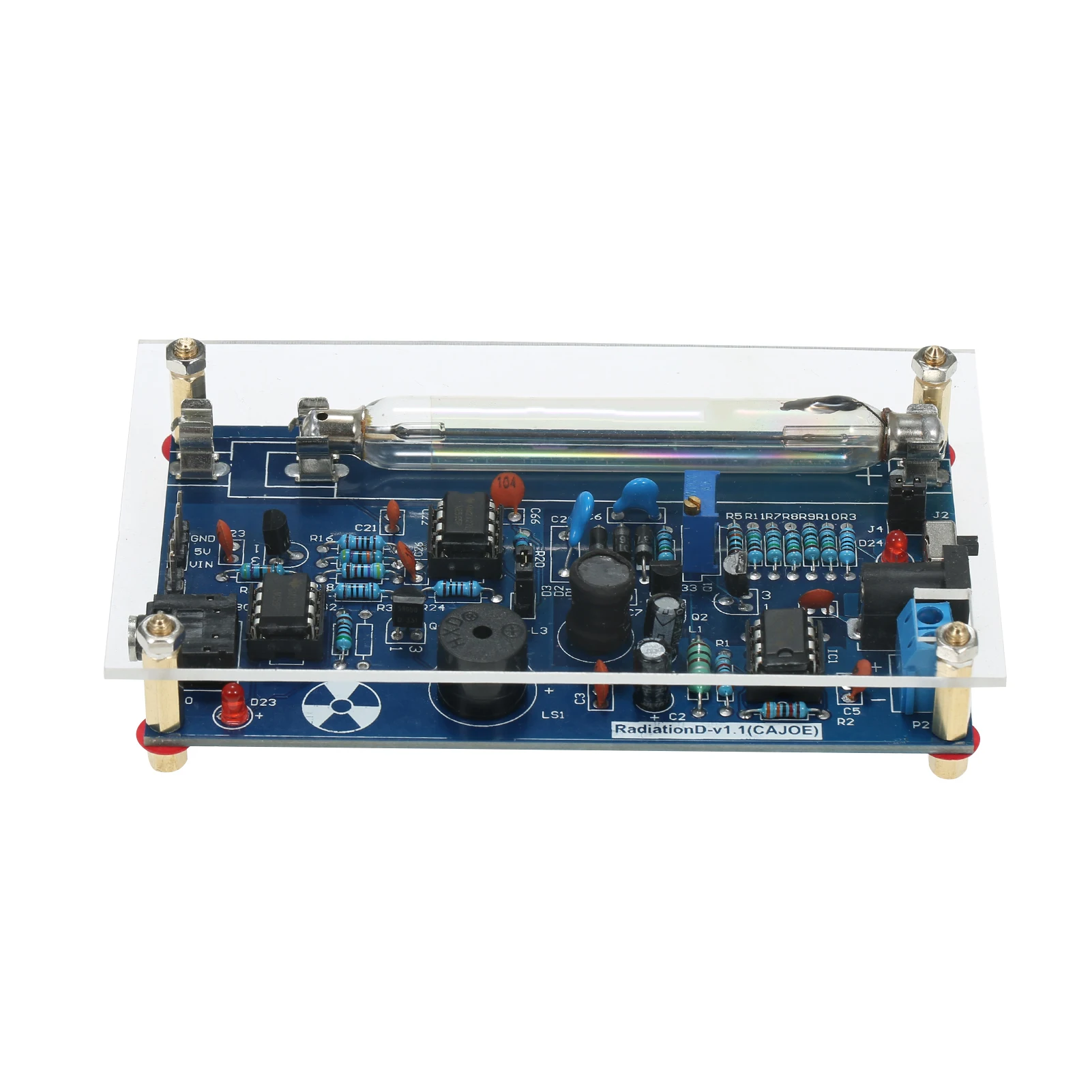 Assembled Radiation Detector System DIY Miller Tube Tube Nuclear Radiation Detector Geiger Counter Kit Experimental Module radiation detector,geiger counter