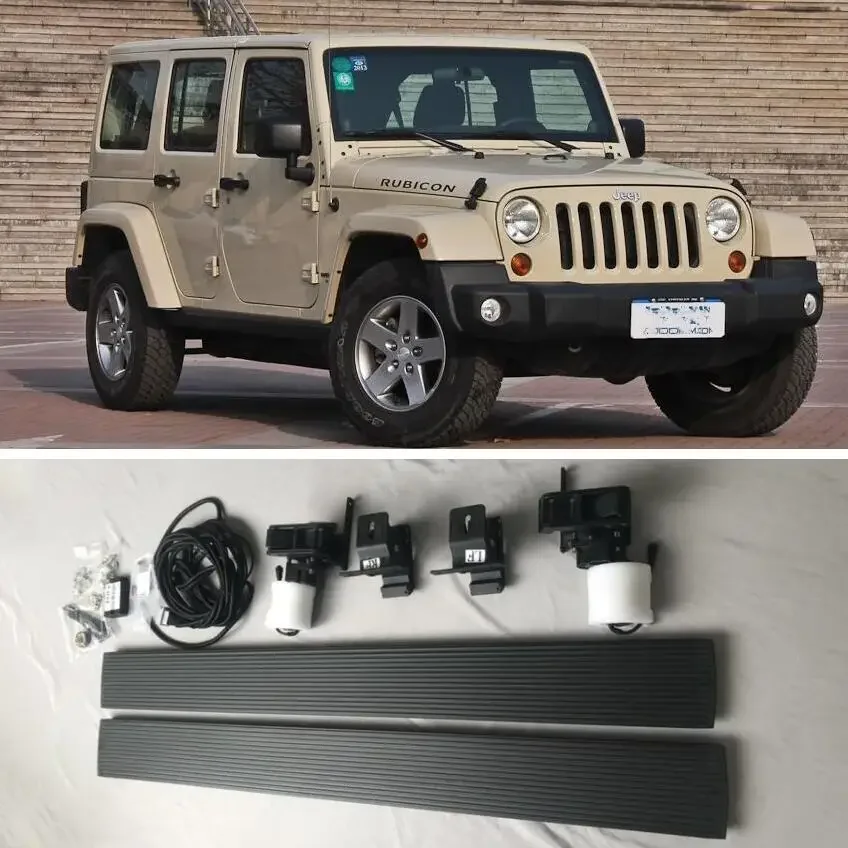 

Для JEEP Wrangler JK JL 2007-2017 2018-2022 электродвигатель автоматические подножки боковые ступенчатые педали высокого качества