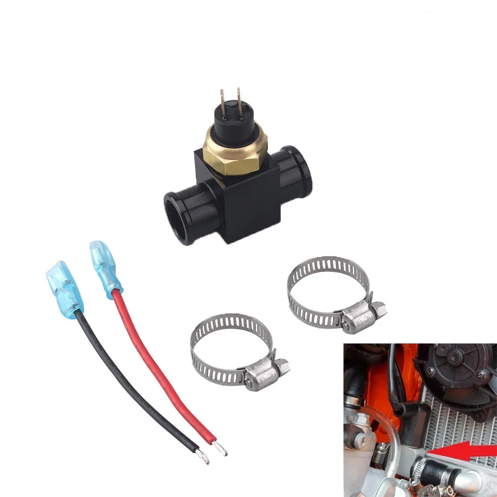 Temperature Switch 22mm Temperature Switch Radiator Fan For KTM 125-530 EXCF EXC XC XCF XCW SX SXF Fan Thermostat For Yamaha Kawasaki Honda CR CRF