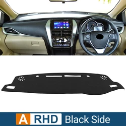 Car Dashboard Cover Sun Shade Anti - UV Non - Slip Mat - - (RHD Black Side)