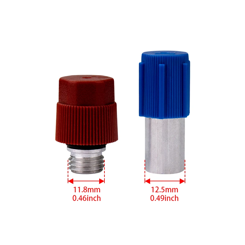 A/C Pipeline Service Port with Valve Core and Cap for Ford Audi Volkswagen Mazda Mercury
