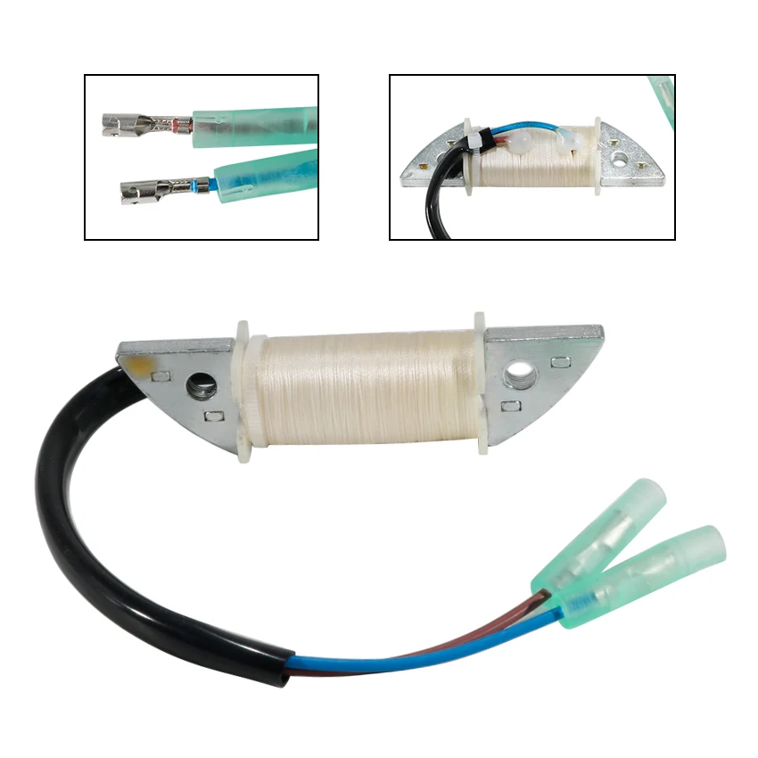 오토바이 엔진 점화 마그네토 고정자 코일 OEM:6B4-85520-00 Yamaha 9.9HP E9.9D MHS/L 및 15HP E15D MHS/L/XL 2003에 적합