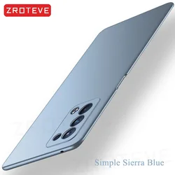 ZROTEVE Slim Matte Hard PC Phone Case Cover for Reno8 Pro (5G) (Simple Sierra Blue)