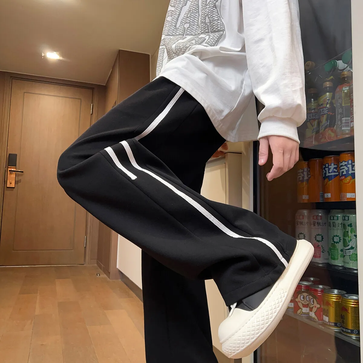[ROMANTIC CROWN]★25SU★韓国人気★DIRTY WASHING BIKER PANTS BOTTOM | ROMANTIC CROWN