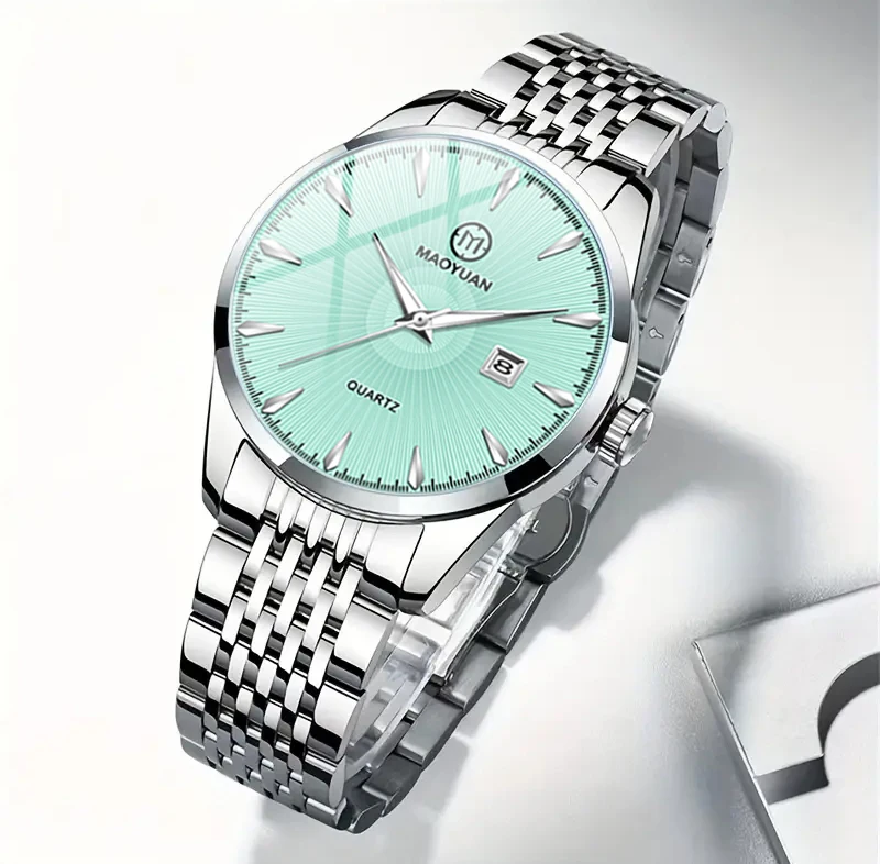 2025 New Maoyuan Luxury Watch Business Waterproof Male Clock Luminous Date Stainless Steel Square Quartz Men Watch reloj hombre 4