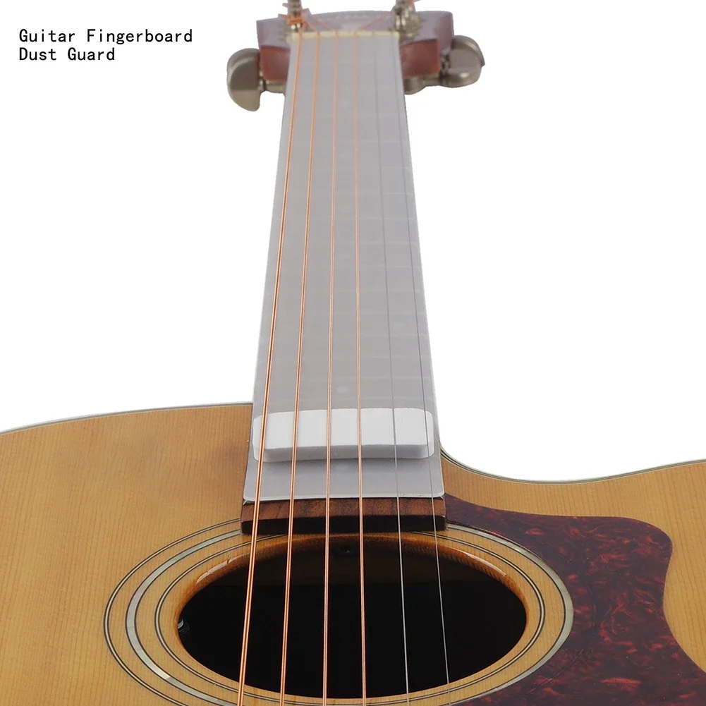 Guitar Fingerboard Guards Cover Acoustic Bass Guitar Luthier Protector Polishing Frets Dust Shield Cover PE 450/490mm guitar fingerboard guard
