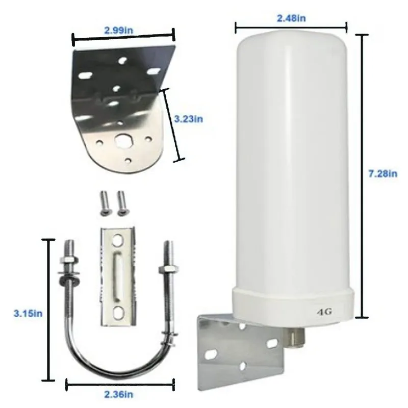 Hi-Gain Full Band Omnidirectional 4G Outdoor Antenna Router Network Card External Antenna Mobile Phone Signal Amplifier