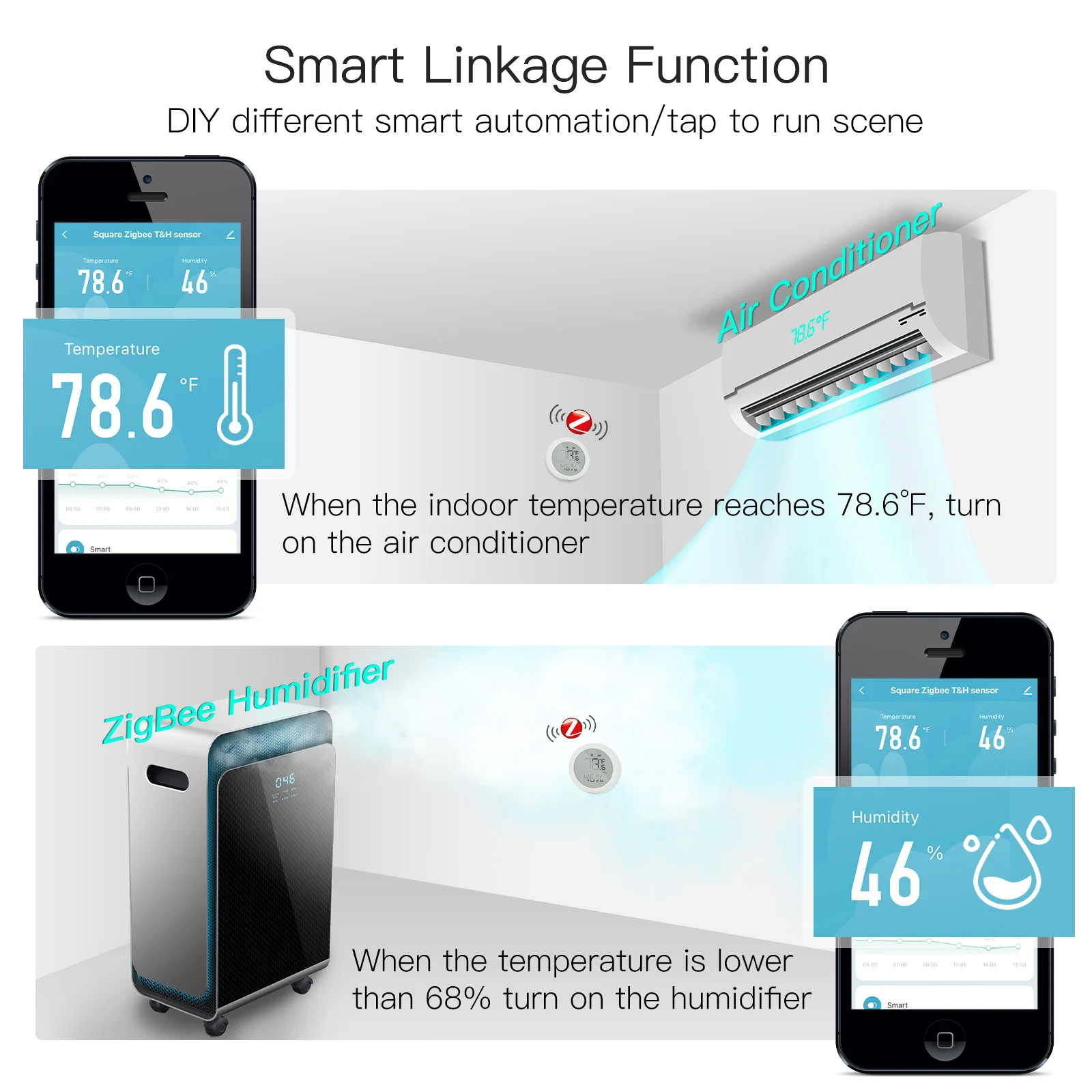 moes tuya inteligente zigbee sensor de temperatura 04