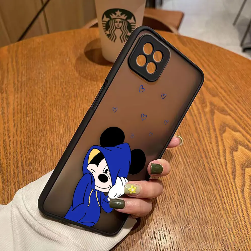 thumbnail image 1 of Matte Case for OPPO A97 A96 A95 A94 A93 A92 A78 A74 A73 A72 A57 A55 A54 A53 A17 A16 4G 5G Case Mickey Minnie Mouse Anime Cartoon, 1 of 5