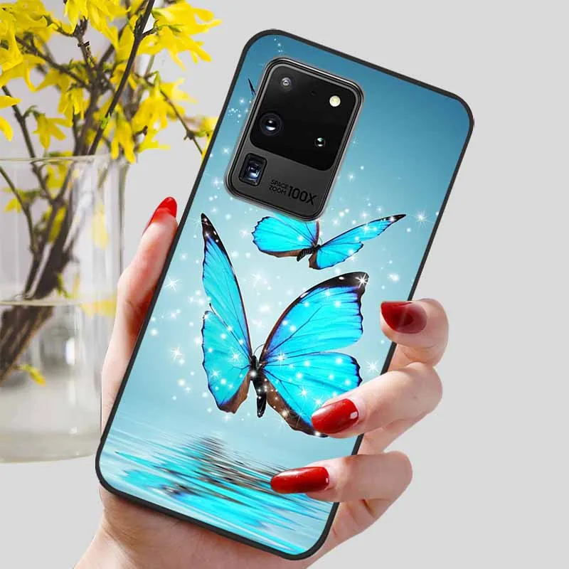 Lovely Soft TPU Silicone Protective Phone Case for Samsung Galaxy S20 Ultra 5G