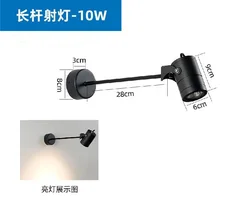 Waterproof LED Outdoor Spotlight Wall Sconce for Signage and Commercial Lighting (B 10W)