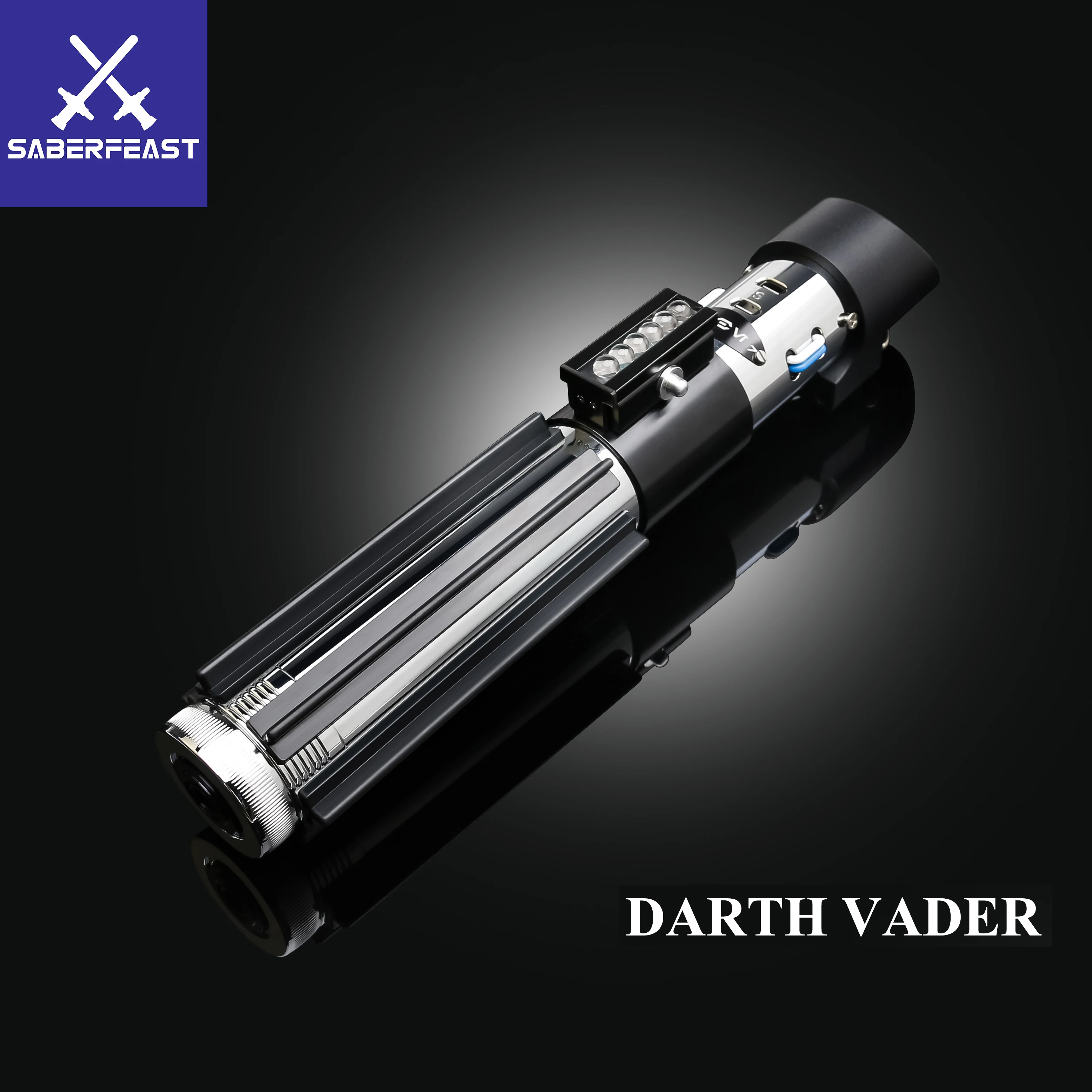 TXQSABERLightsaberNeopixelSmoothSwingLaserSwordMetalHandleLED