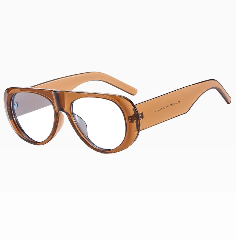 Occhiali Da Lettura Pilota Con Montatura Grande Di Marca Vintage Donna Uomo Occhiali Da Vista Oversize Neri Classici Occhiali Anti Luce Blu - Foto 7