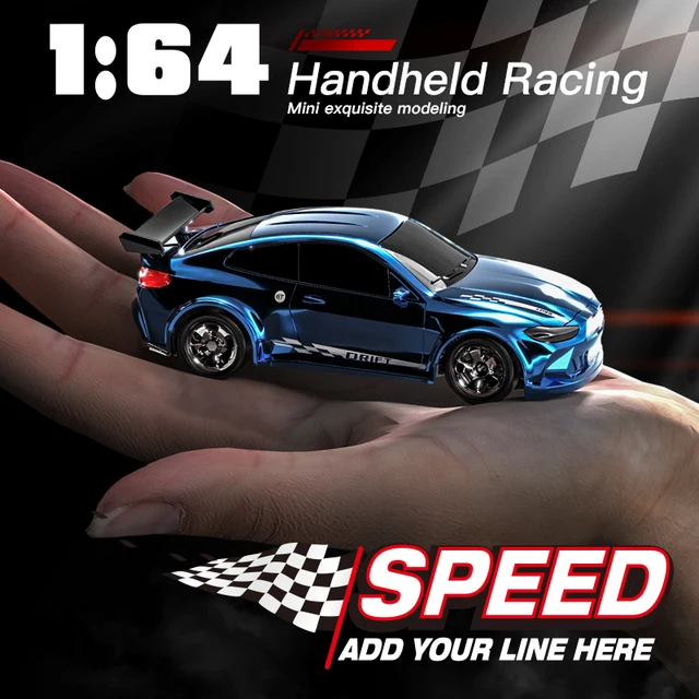 1/64 2.4G High speed Drift Rc Car 4WD Remote Control Car Four Wheel Drive Radio Controlled Mini GTR Racing Model Boy Toy Gift 5