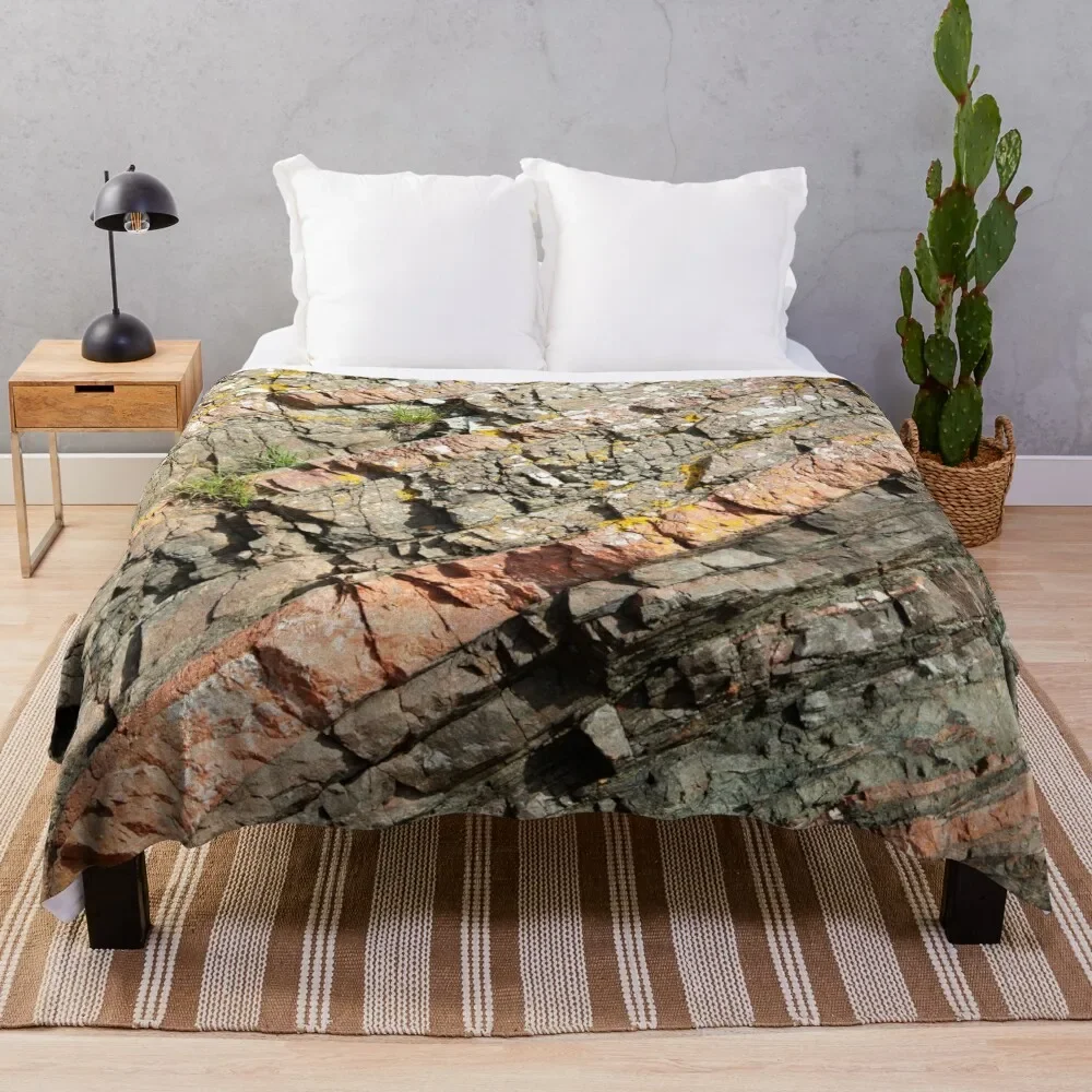 

A slice of geology Throw Blanket For Decorative Sofa Nap Blankets