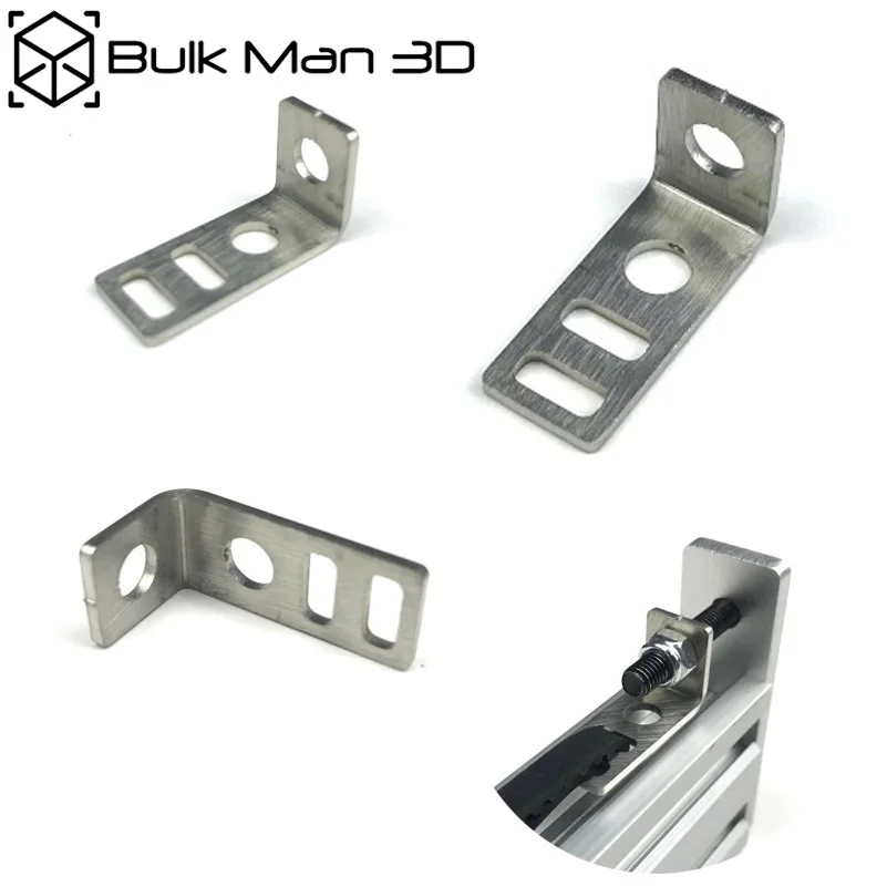 Bulk-Man 3D L Type Belt Mount Plate for 6mm Width Timing Belts 3D Printer CNC Parts