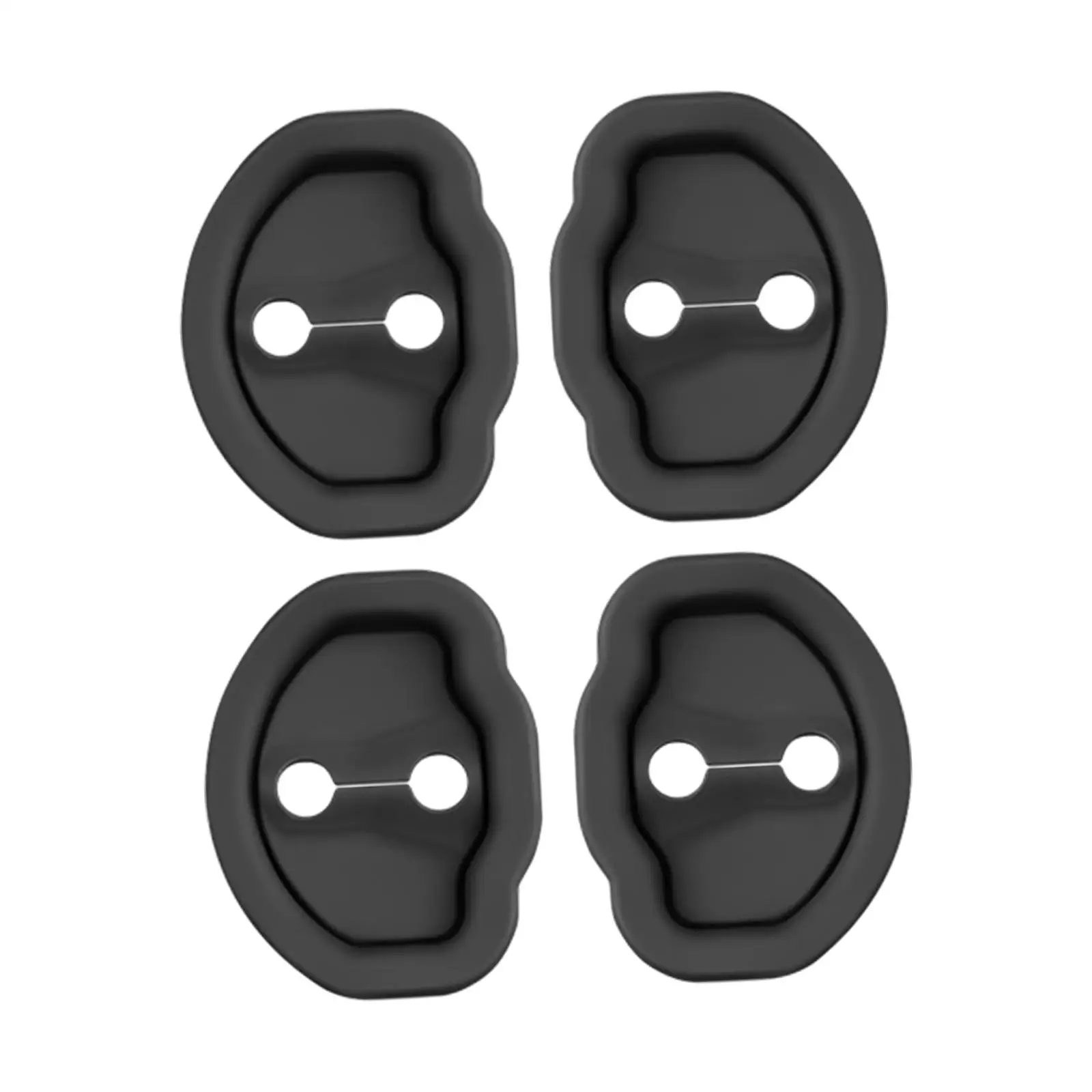 4Pcs Car Door Lock latches Cover Door Lock Protector Protection Shock Absorption Pad Replacement Compatible for Model Y