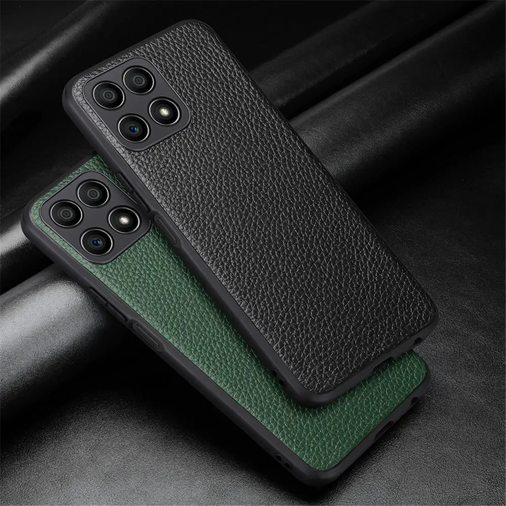 

Honor X30i Case Ultra-thin Genuine Leather Back Cover For Huawei Honor X30i X20 Case Coque Litchi Shockproof Fundas
