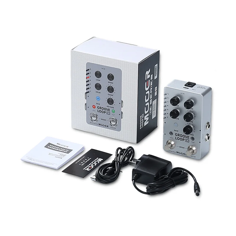 MOOER Groove Loop X2 ギターペダルエフェクト ステレオドラムマシン