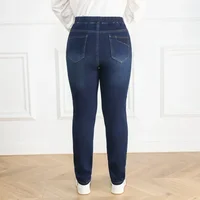 Plus Size 7XL 9XL Jeans Women Large Slim Fit 150KG High Waist Trousers Elastic Female Pencil Pants Stretched Girl Denim Clothes - Image 2