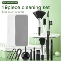 19 in 1 Computer Keyboard Cleaner Kit Phone Tablet Camera Screen Cleaning Tools Earphone Clean Brush Keycap Puller Phone Holder 2