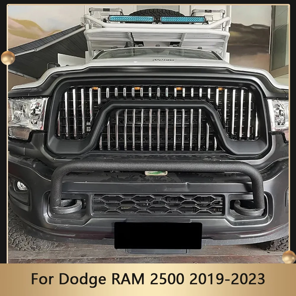 

Автомобильные Внешние аксессуары, передняя решетка, хромированная решетка, аналогична Dodge RAM 2500 2019-2023, верхняя решетка, бампер, грили