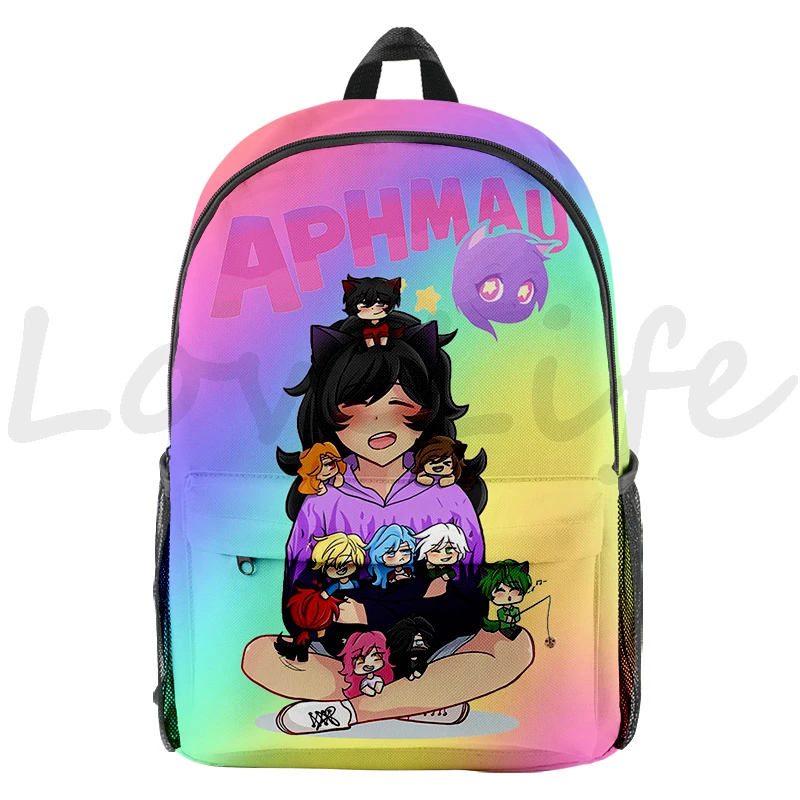 Girls Aphmau 3D Print Backpacks Students Cartoon School Bags Kids Cute Bookbag Women Fashion Travel Bagpack Children Mochila