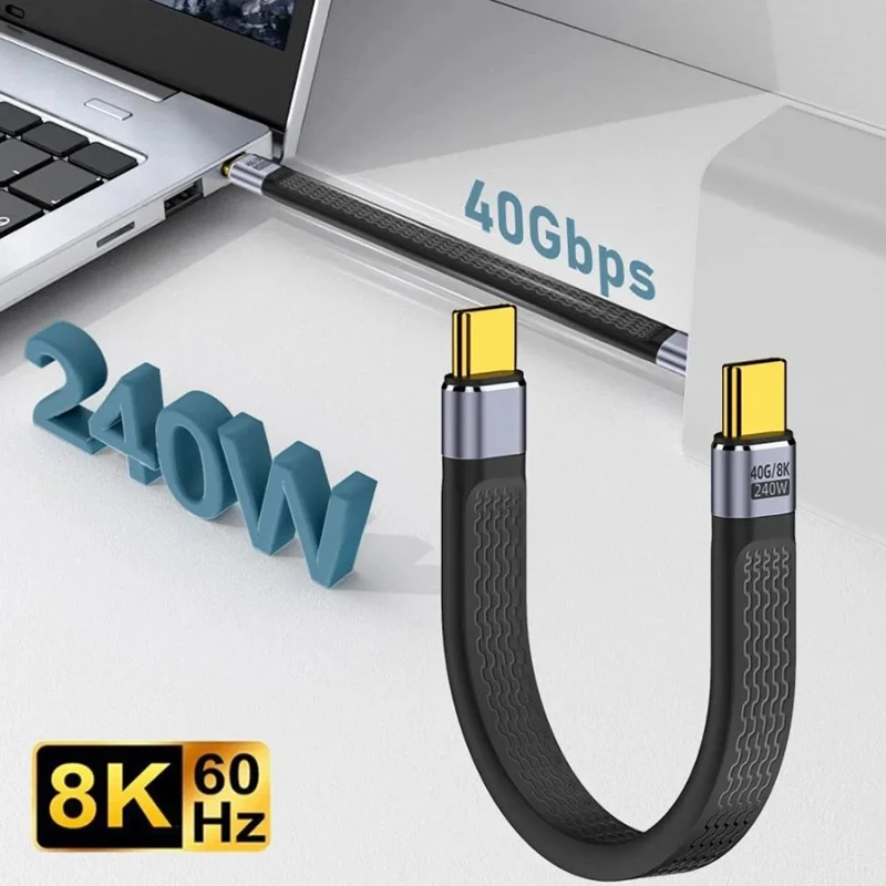 

1 шт., высокоскоростной USB-кабель для быстрой зарядки, 40 Гбит/с