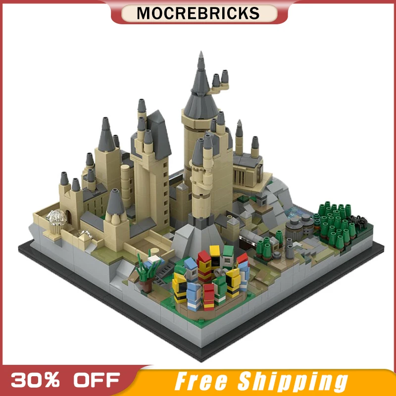 MOC School Of Magic Hogwarts Building Difficult Building Blocks Christmas Children's Gift Castle series| | - AliExpress