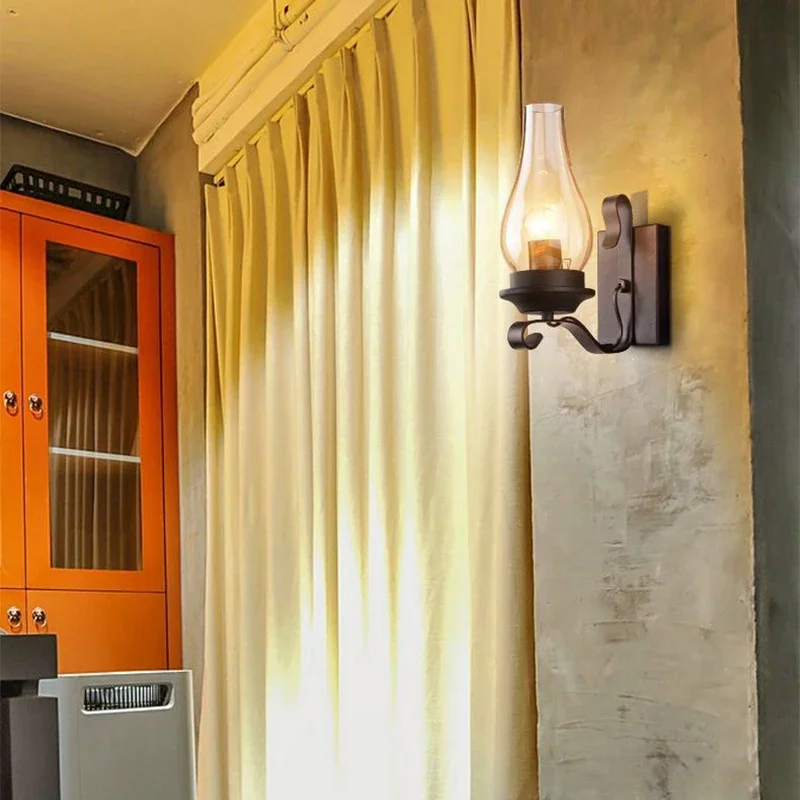 Loft industrial style wall lamp image 8