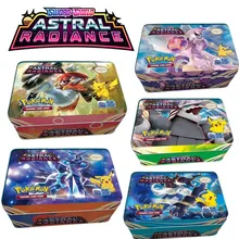 2022 New ASTRAL RADIANCE Pokemon cards Iron Box 42 Card Battle Game Hobby Collectibles Game Collection Anime Children's Cards