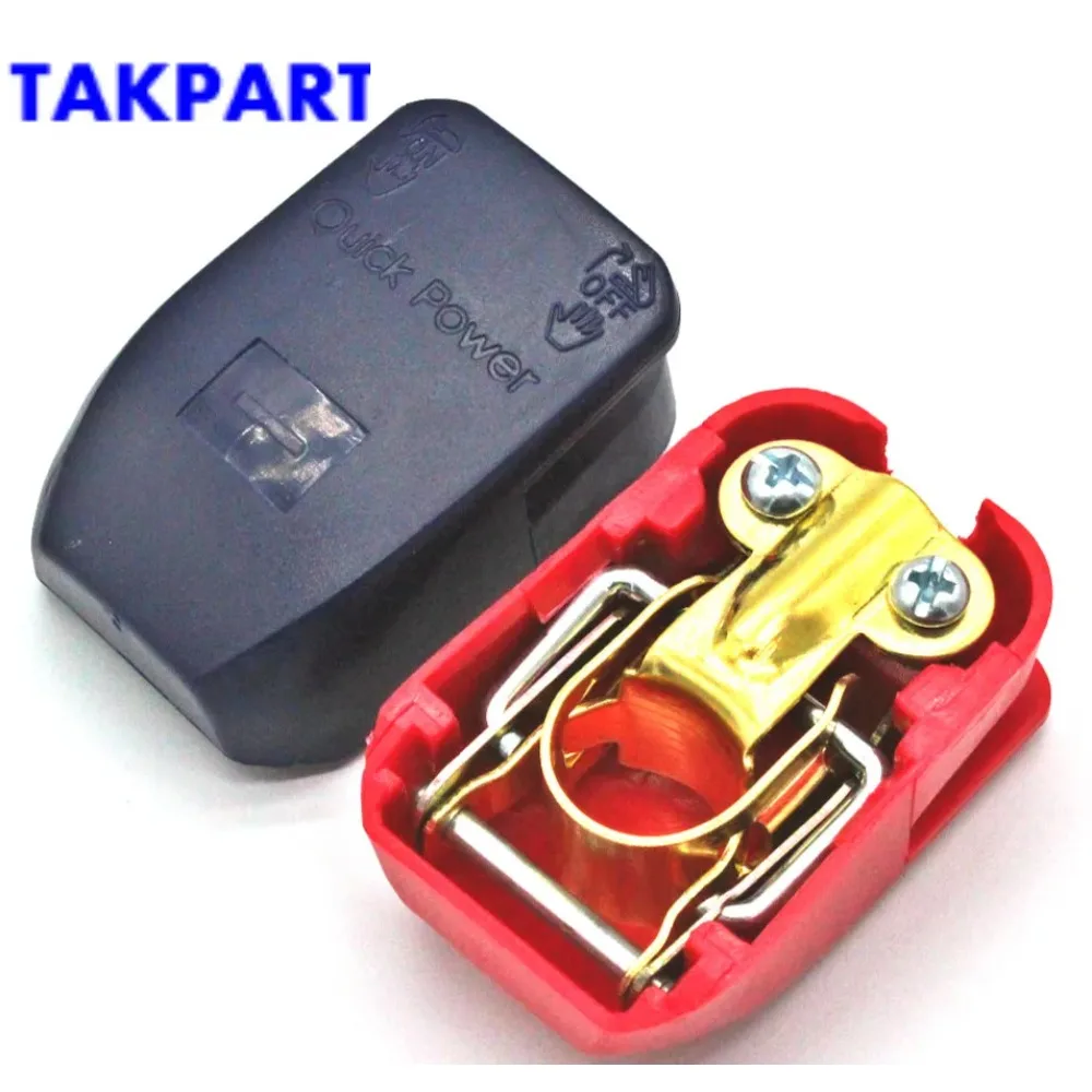 Takpart Auto Car Connettore Terminale Batteria Coppia Di Morsetti Batteria A Sgancio Rapido 12V Morsetti Per Auto Caravan